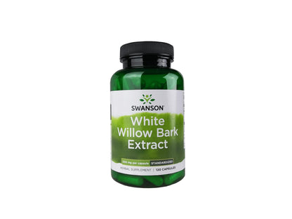 Swanson White Willow Bark Extract - Promotes Joint Support and Muscle Relief - Standardized to 15% Salicin - Natural Supplement with No Stomach Irritation - (120 Capsules, 500mg Each) SwansonBuy Supplements Australia