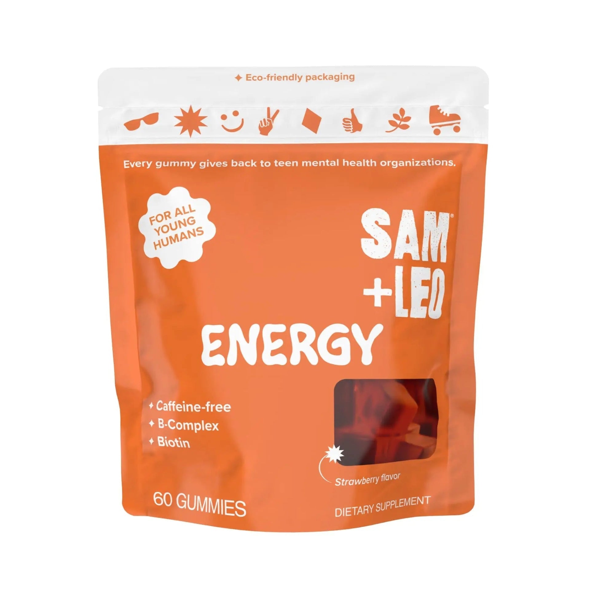 SAM+LEO Vitamin B Complex Gummies with Biotin for Kids & Teens - Caffeine-Free Focus & Energy Support Supplement Gummies | SAM+LEOBuy Supplements Australia