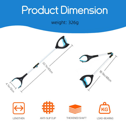 Grabber Reacher Tool, 32" Pick Up Stick Grabber with LED for Elderly and Lightweight Trash Picker CampsieBuy Supplements Australia