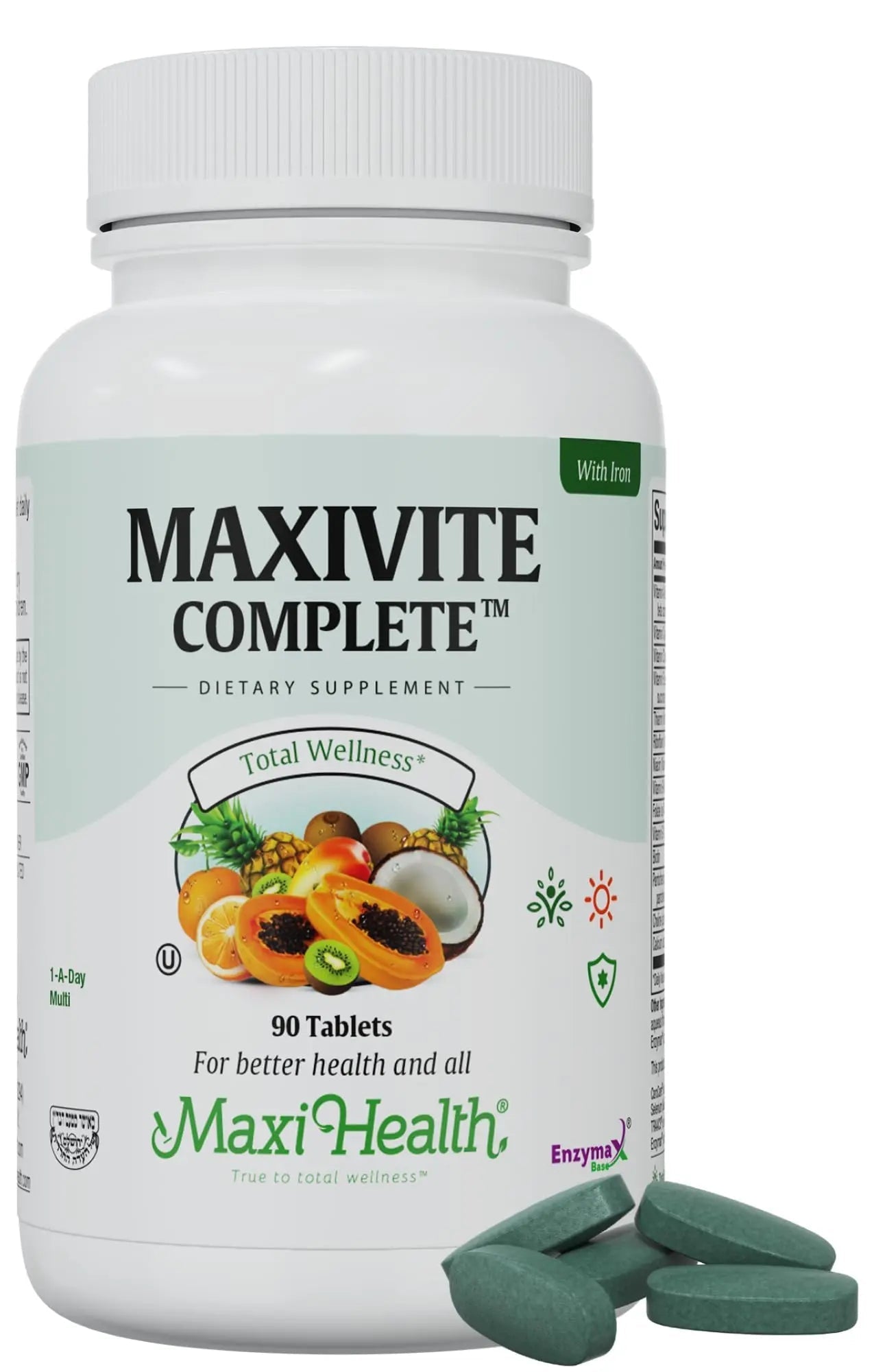 Maxi Health Complete Once Daily Vitamins for Men & Women - Multivitamin for Women & Men Maxi Health