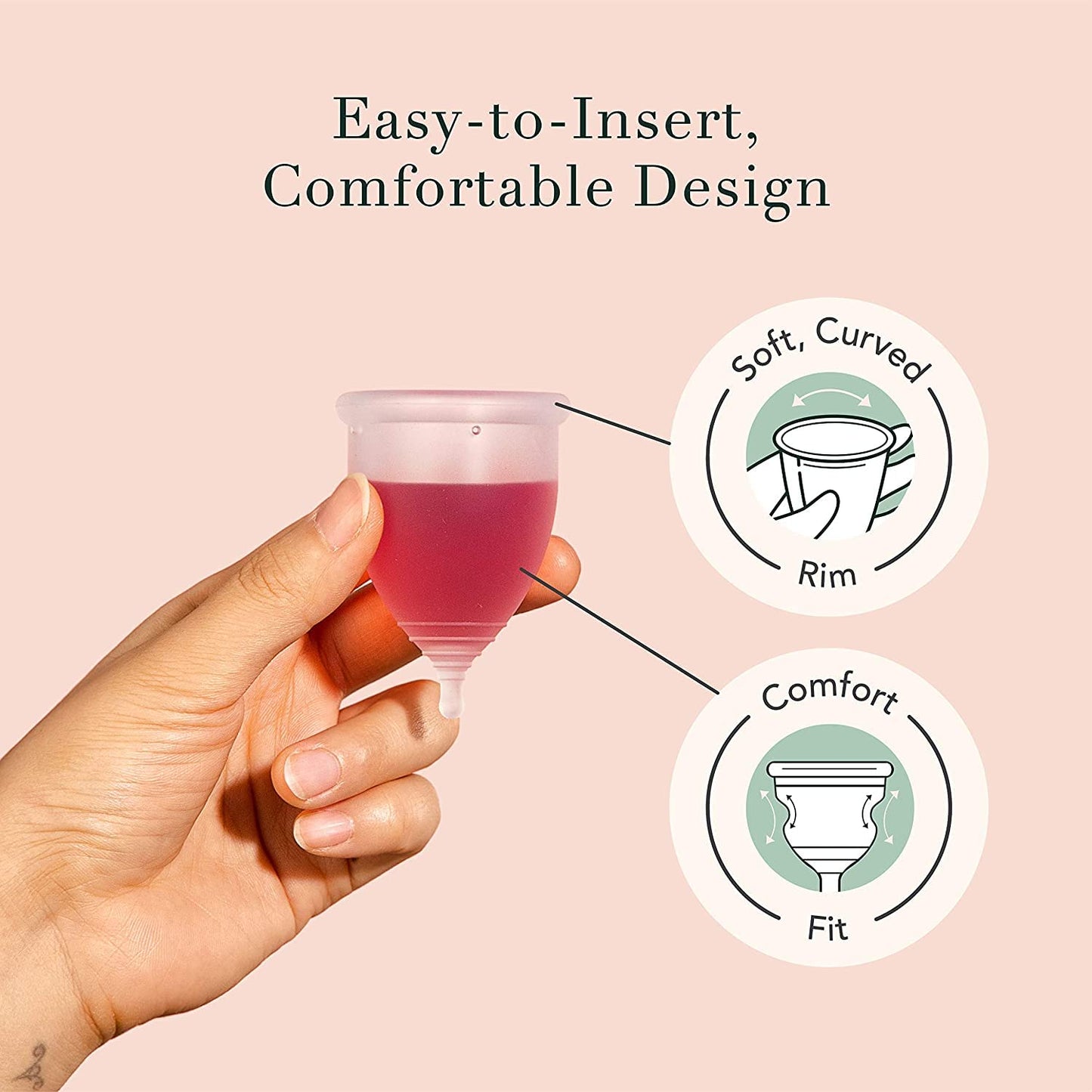 Rael Period Cup, Soft Reusable Menstrual Cups for Women - Medical-Grade Silicone, Period Cups RaelBuy Supplements Australia