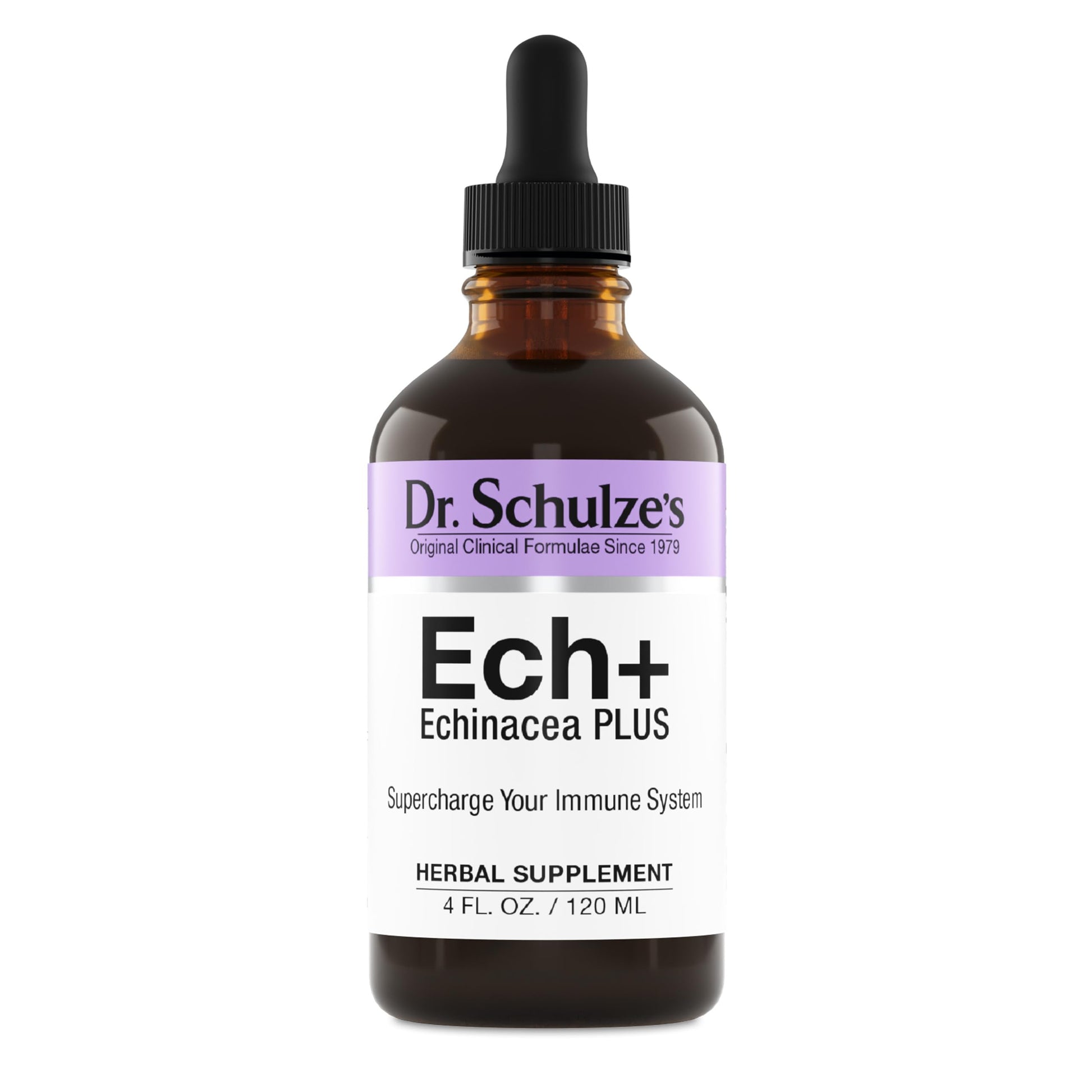 Dr. Schulze's Echinacea Plus | Echinacea Root and Seed | All Organic Extract | Gluten-Free & Non-GMO for Immune System Support | 4 oz Dr. Schulze'sBuy Supplements Australia