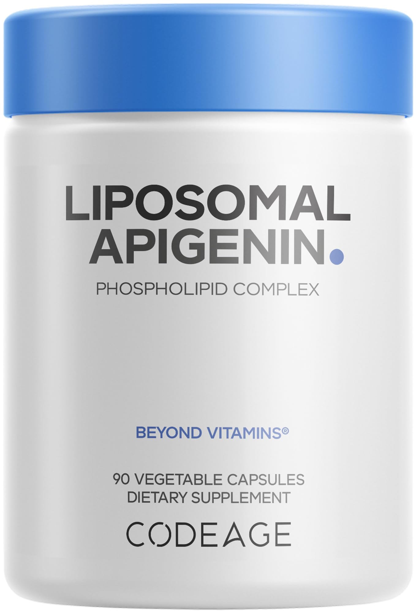 Codeage Liposomal Apigenin Supplement, 3-Month Supply, Daily Flavonoid Chamomile Extract, Liposomal Phospholipid Complex, Non-GMO Sunflower Oil, Phosphatidylcholine Vegan Blend, Gluten-Free, 90 Count CodeageBuy Supplements Australia
