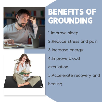 XINHUSU Grounding Mat 11.8"x23.6" Grounding Pad with 15ft Grounding Cord Grounding Mat XINHUSUBuy Supplements Australia
