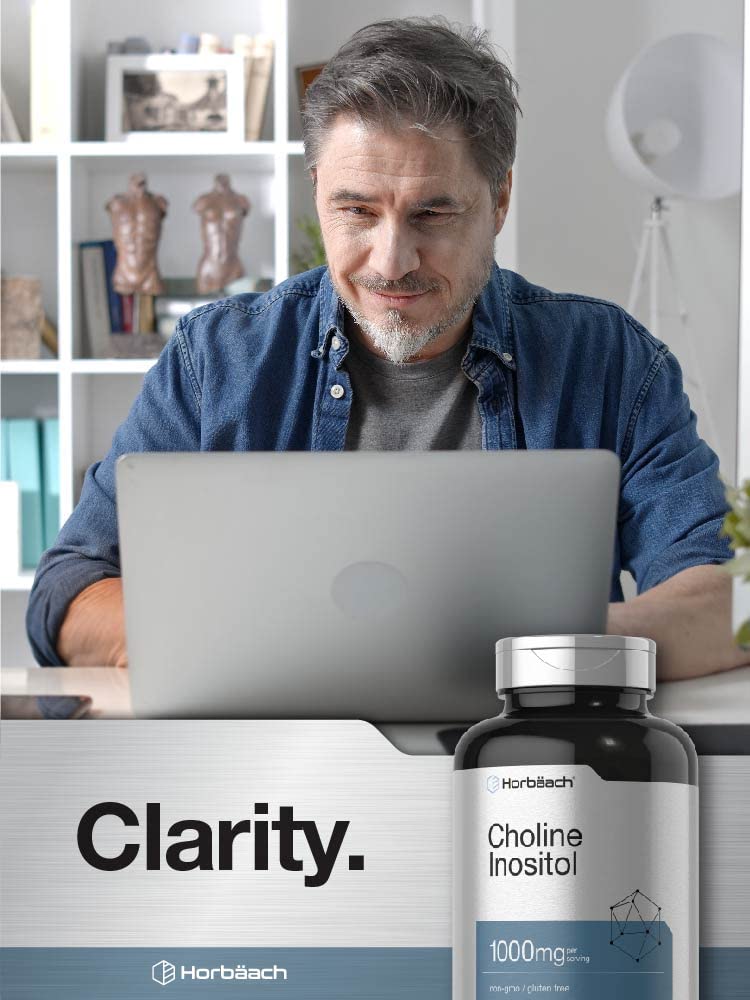 Choline Inositol 1000mg Supplement | 200 Capsules | Non-GMO, Gluten Free | by Horbaach HorbäachBuy Supplements Australia