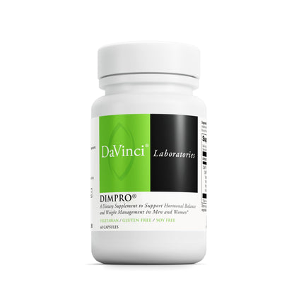 DAVINCI Labs DimPro - Dietary Supplement to Support Hormonal Balance in Men & Women & Healthy Weight Management* - with Vitamin E and More - Vegetarian - Soy-Free - Gluten-Free - 60 Capsules DAVINCIBuy Supplements Australia