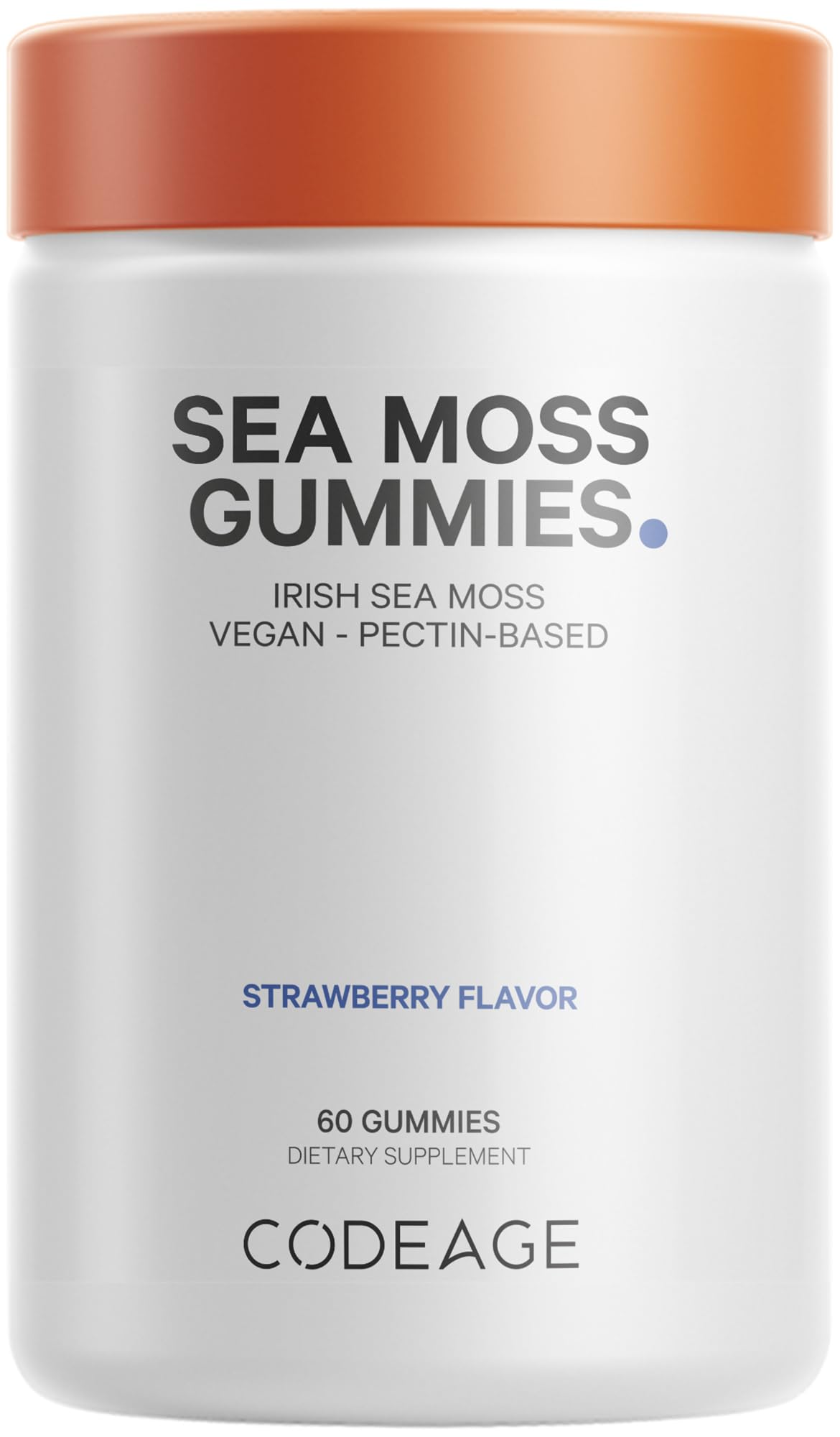 Codeage Irish Sea Moss Gummies Supplement - 300mg Irish Sea Moss 10:1 Extract - Delicious Strawberry Flavor - Vegan, Non-GMO, Gluten-Free - 60 Gummies CodeageBuy Supplements Australia