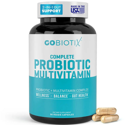 GOBIOTIX Multivitamin with Probiotics and Digestive Enzymes - 25 Billion CFU - Digestive Health, Probiotics for Women and Men GOBIOTIXBuy Supplements Australia