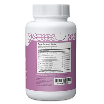 Pattern Wellness PMS Complex – Monthly Cycle Wellness Support – with Vitamin B6, Magnesium & Herbal Extracts – 60 Vegan Capsules Pattern WellnessBuy Supplements Australia