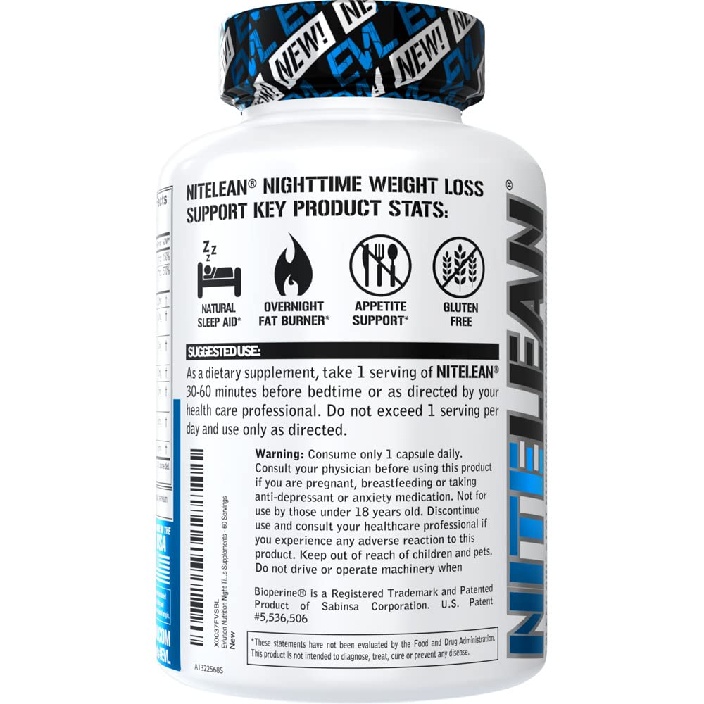 Evlution Nutrition Night Time Fat Burner Support - Overnight Sleep and Weight Loss Support EvlutionBuy Supplements Australia