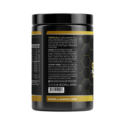 Gorilla Mode Base Pre Workout - Raises Nitric Oxide · Intense Focus & Drive · Endurance Gorilla MindBuy Supplements Australia