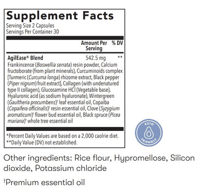 Young Living AgilEase Capsules | 60 Count | UC-II Collagen Supplement | Supports Mobility & Flexibility | Helps Maintain Joint Health & Exercise Recovery Young LivingBuy Supplements Australia
