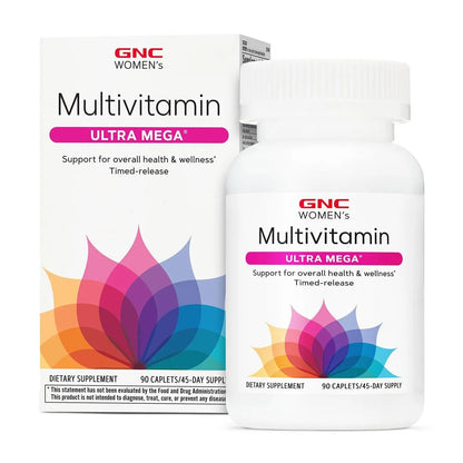 GNC Women’s Ultra Mega Multivitamin Caplets, Clinically Proven to Feel Better, Immune Support, Vitamin A, B, C, D GNCBuy Supplements Australia