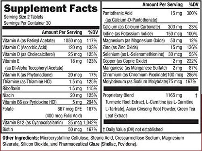 NeoVitin Women's 50+ Formula Multivitamin with Brilliant Blend - Daily Nutritional Support for Women Over 50 (60 Count) NeoVitinBuy Supplements Australia