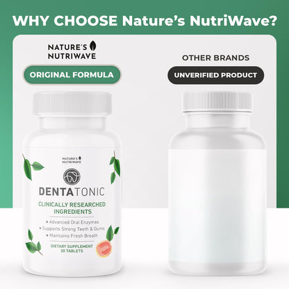 Nature’s NutriWave DentaTonic – Daily Oral Supplement with Guava Fruit, Hydroxyapatite & Enzyme Blend – Made in USA Non-GMO, Stimulant-Free Formula – 30 Tablets, 1 Month Supply Nature’s NutriWaveBuy Supplements Australia