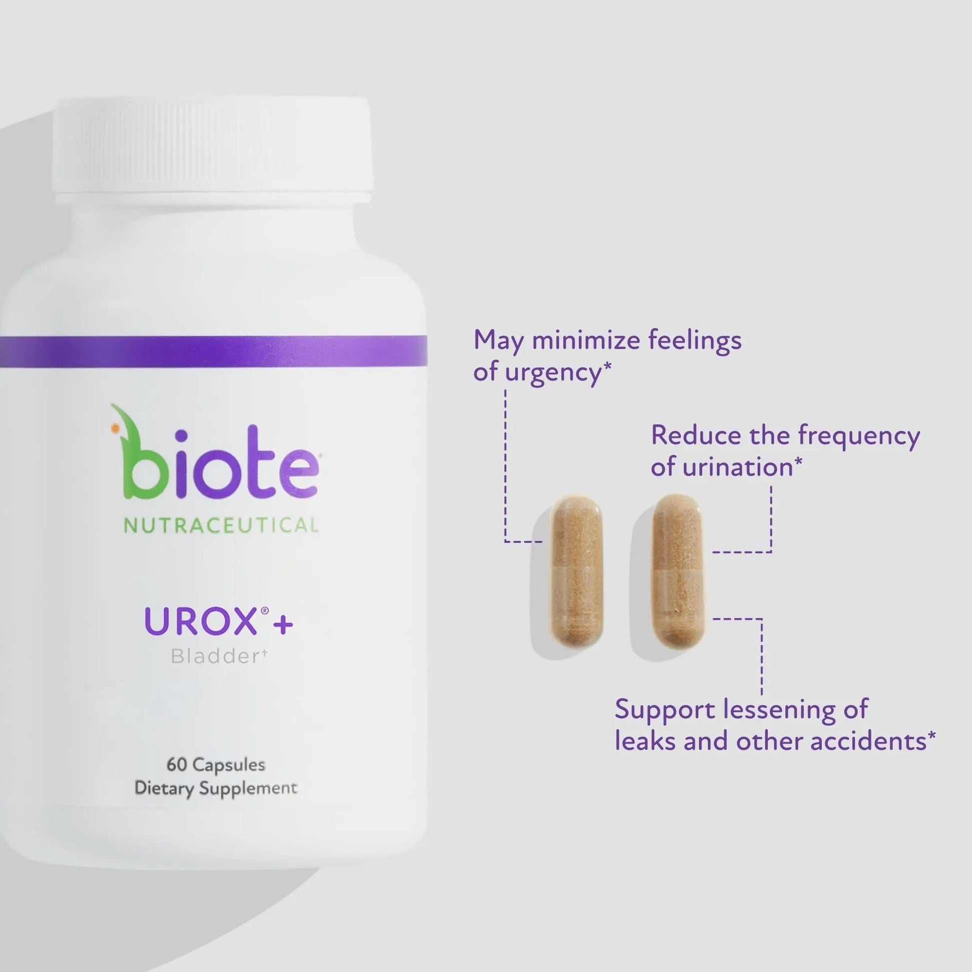 Biote Nutraceuticals - Urox+ - Bladder Health (60 Capsules) BioteBuy Supplements Australia