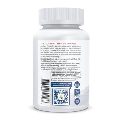 Nordic Naturals Zero Sugar Vitamin B12 Gummies - 2000 mcg Vitamin B12 per Gummy, Passion Fruit Guava Flavor - 30 Gummies, Essential Nutrient Support for Energy Production and Brain Health, 30 Servings Nordic NaturalsBuy Supplements Australia