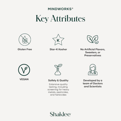 Shaklee MindWorks® - Brain Health Supplement for Brain Sharpness & Focus - Supported Nutrients & Extracts - Chardonnay Grape Seed Polyphenols, Guarana Extract, Vitamins B6, B12, Folate - 30 Tablets ShakleeBuy Supplements Australia