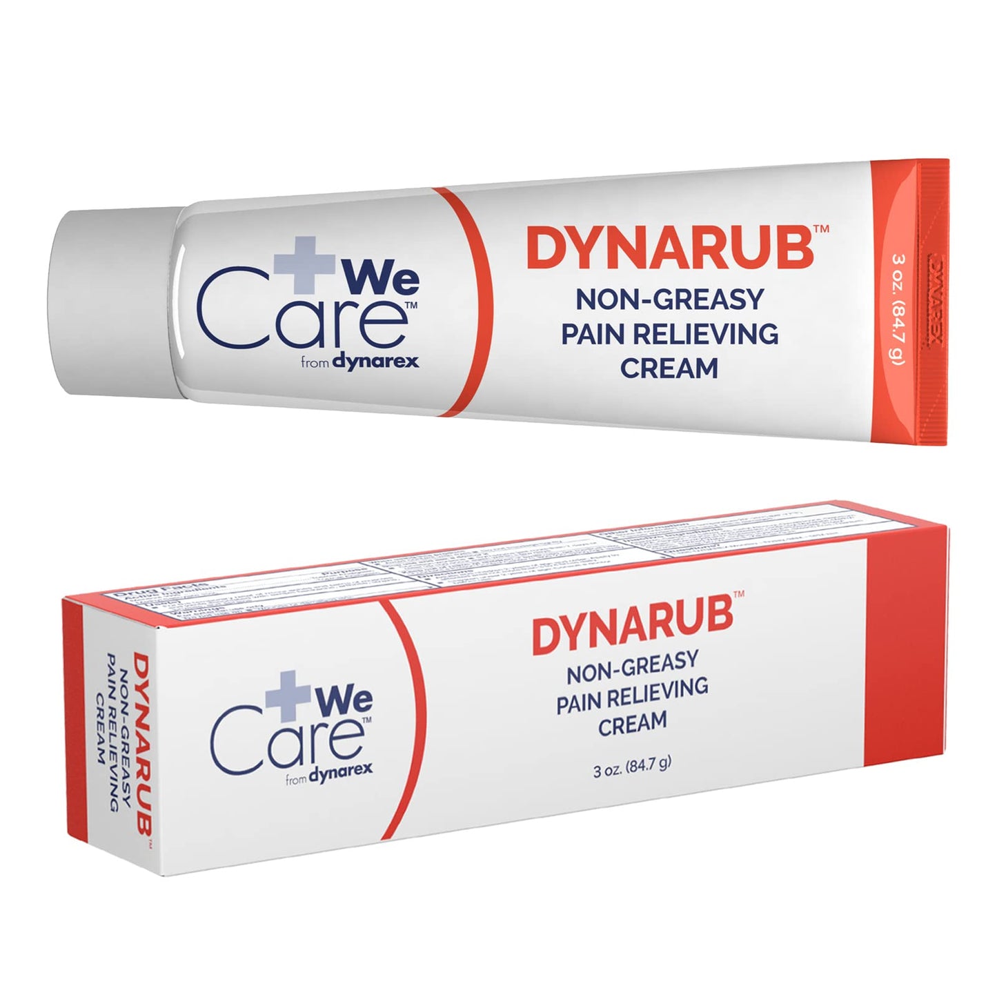 Dynarex DynaRub Cream - Mentholated Topical Muscle Pain Relief Cream - 10% Menthol, 15% Methyl Salicylate - Helps Soothe Joint Swelling & Soreness - Cooling, Non-Greasy Formula - 3oz, 1 Tube DynarexBuy Supplements Australia