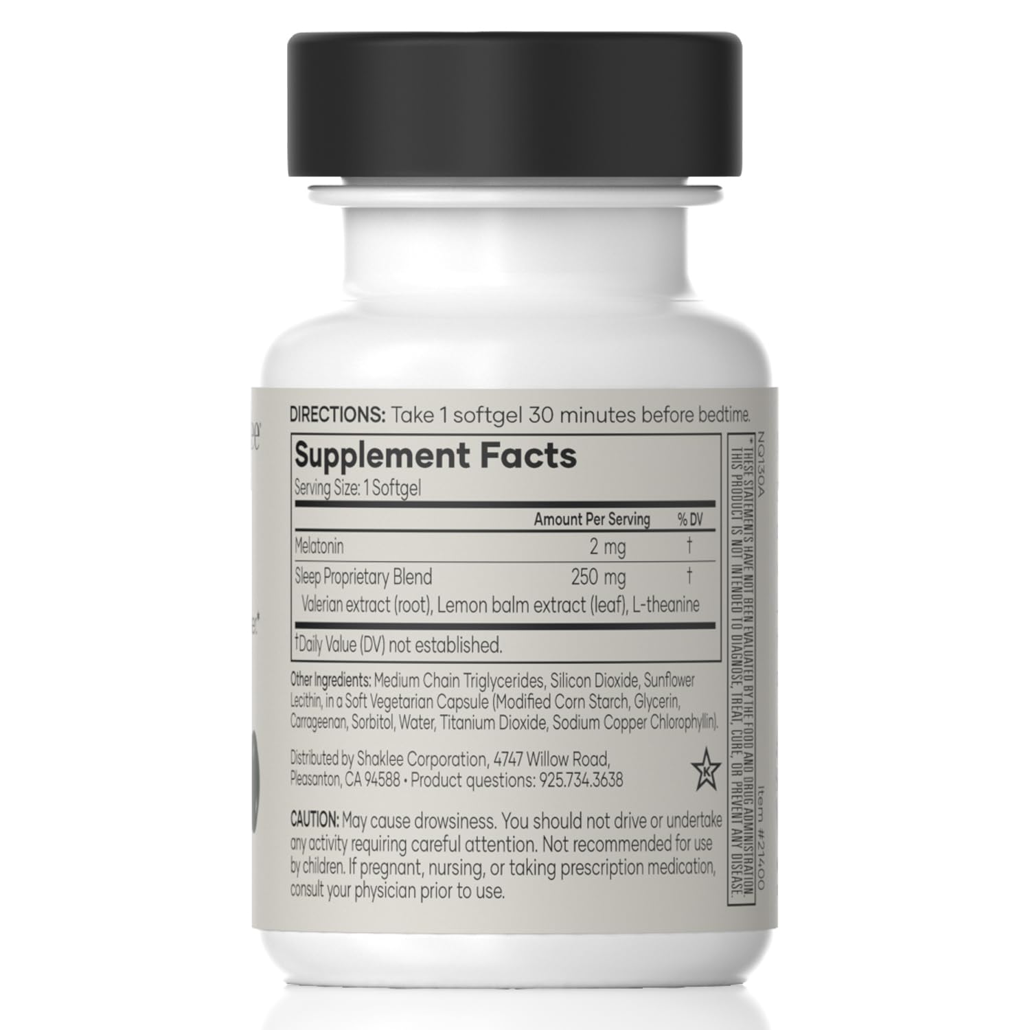 Shaklee - Dream Serene™ Melatonin Sleep Aid - Fall Asleep Faster, Wake Up Refreshed - with Melatonin, Valerian, Lemon Balm, L-Theanine - for Ultimate Beauty Sleep - 30 Softgels ShakleeBuy Supplements Australia