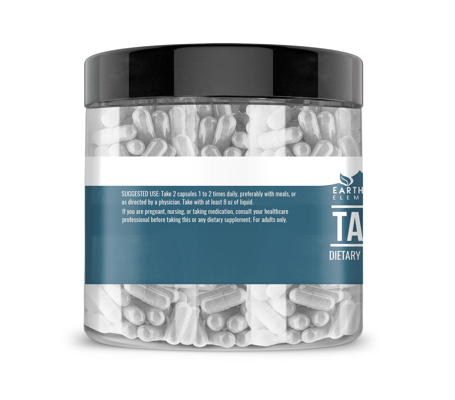 Earthborn Elements Taurine, 200 Capsules, Pure & Undiluted, No Additives Earthborn ElementsBuy Supplements Australia