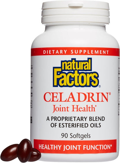 Natural Factors, Celadrin Joint Health, Promotes Flexibility, Mobility and Joint Function, 90 Softgels Natural FactorsBuy Supplements Australia