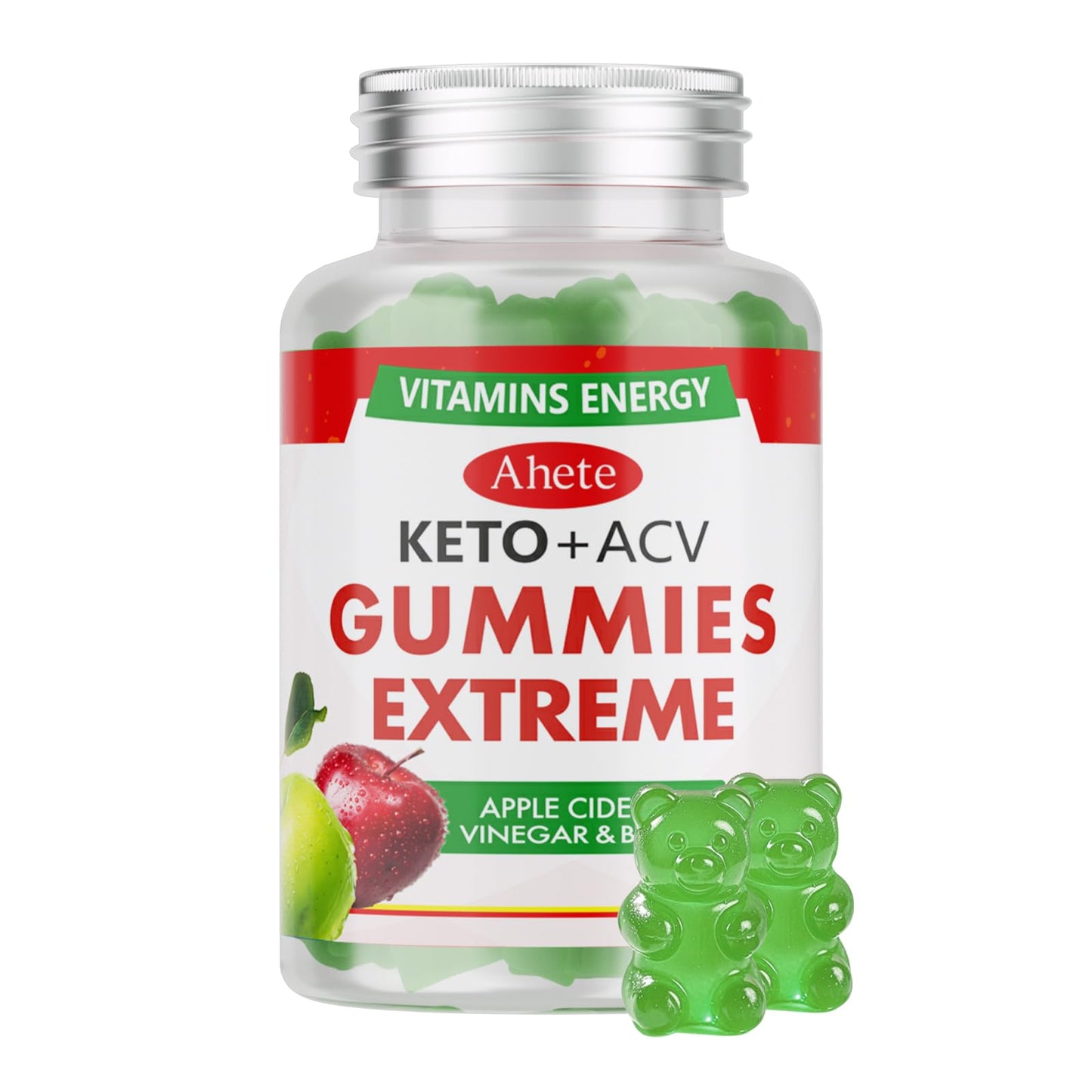 Ahete Keto Apple Cider Vinegar Gummies with Vitamin B6, B12, Folate & Beet Root, Keto ACV Gummies Supports Daily Wellness & Metabolism, Natural Apple Flavor, 60 Gummies (30 Day Supply) AheteBuy Supplements Australia