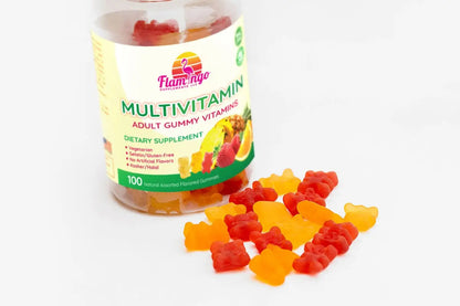 Flamingo Supplements Multivitamin Gummies | Vegan Friendly, Kosher Halal NO Gluten or Gelatin, no GMO| for Men, Women & Kids| Flamingo SupplementsBuy Supplements Australia