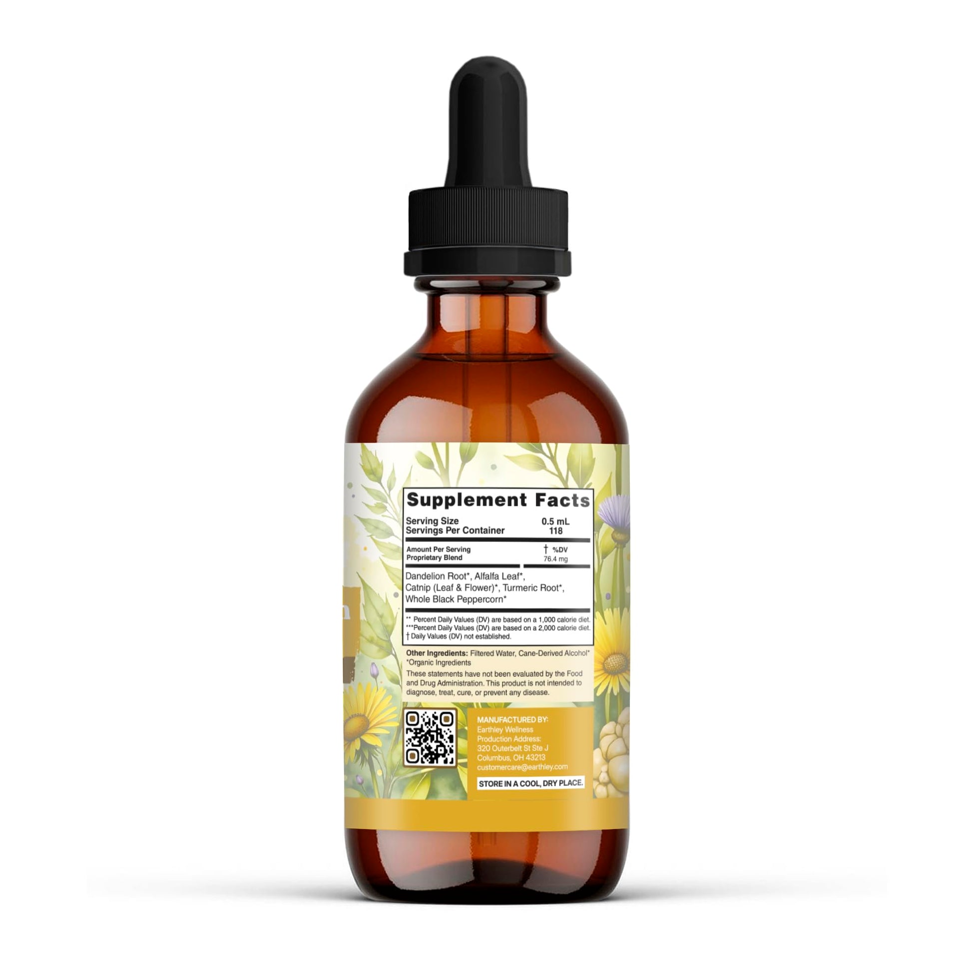 Earthley Wellness Postpartum Balance, Supports and Balances Female Hormones, Supports Postpartum Recovery, Smooths Out Mood Swings, Essential Herbs Like Dandelion Root, Catnip, & Alfalfa (2oz) Earthley WellnessBuy Supplements Australia