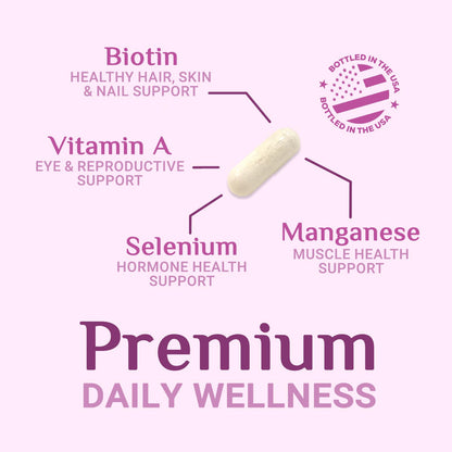 Multivitamin for Women - Complete Daily Womens Multivitamins with Calcium, Folate, Vitamin A, C, D, E & B Vitamins, Zinc and Iron - Multi Vitamins for Bone, Energy & Immune Support - 120 Capsules Nature's PeakBuy Supplements Australia