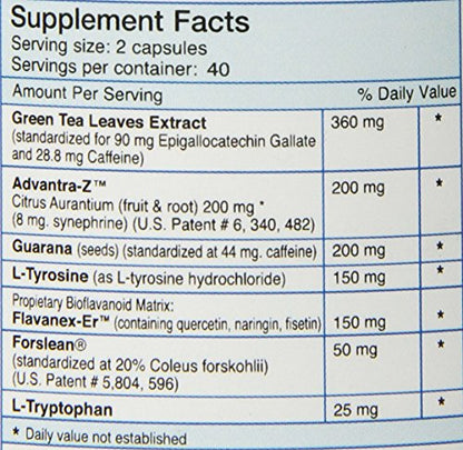 Absolute Nutrition Thermogenic Fat Burners, Nophedra Capsules, 80 Count Bottle Absolute NutritionBuy Supplements Australia