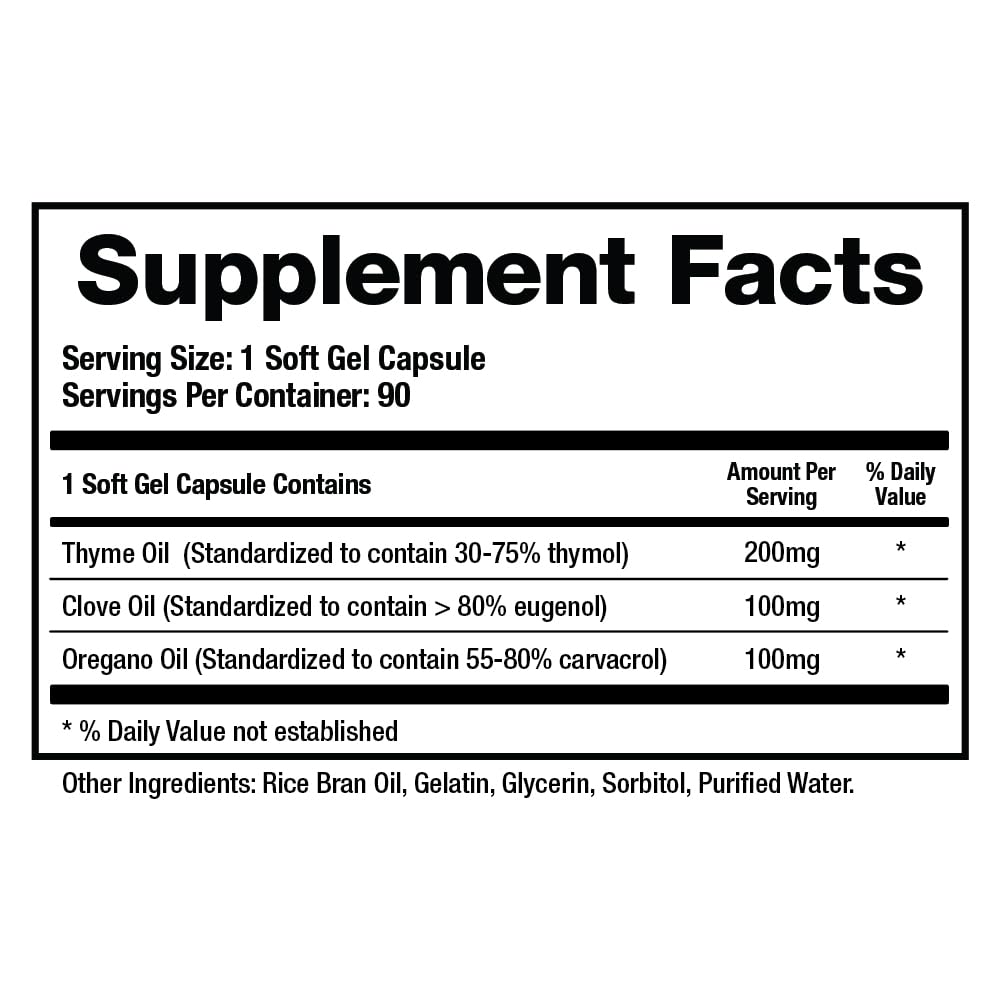BioMatrix Biofilm Disruptor, GI Repair Digestive Supplement for Men and Women, Oil of Thyme, Oregano & Clove, Gut Microbiome & Intestinal Health Support | Microb-Defend (90 Softgels) BioMatrixBuy Supplements Australia