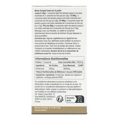 D-Mannose Pet Tablets for Cats & Dogs by SC Nutra sc nutraBuy Supplements Australia