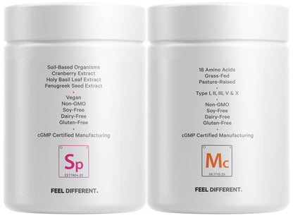 Codeage Multi Collagen Protein Capsules & Probiotics for Women Bundle | Multi Collagen Pills, Collagen Types I, II, II, V & X, 90 Count | Prebiotics & Probiotics for Women - Soy & Dairy Free, 60 Count CodeageBuy Supplements Australia