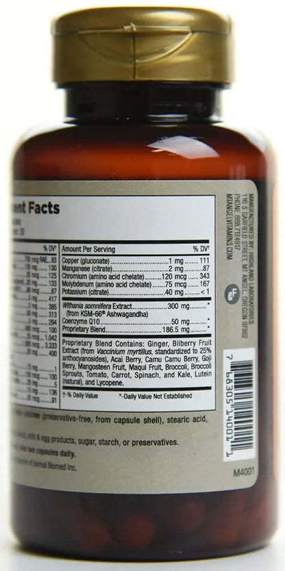 Mt. Angel Vitamins - Daily Womens Multivitamin - Adult Formula with Iron, Calcium, KSM-66 Ashwaganda, and a Potent Proprietary Herbal Blend Mt. Angel Vitamins