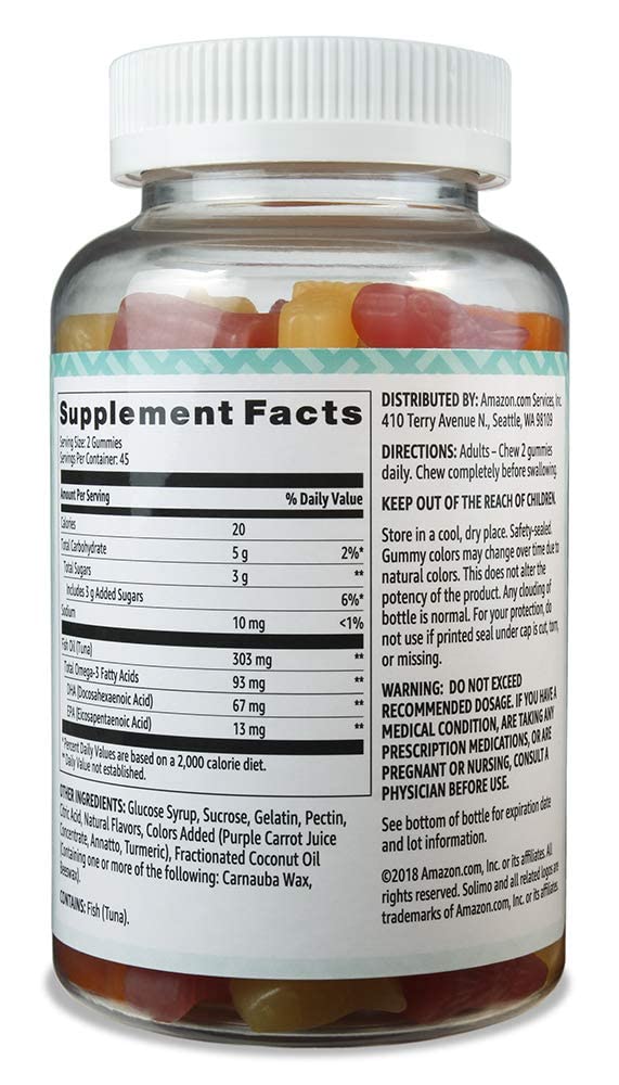 Amazon Basics Fish Oil 303 mg, Lemon, Orange & Strawberry-Banana flavors Amazon BasicsBuy Supplements Australia