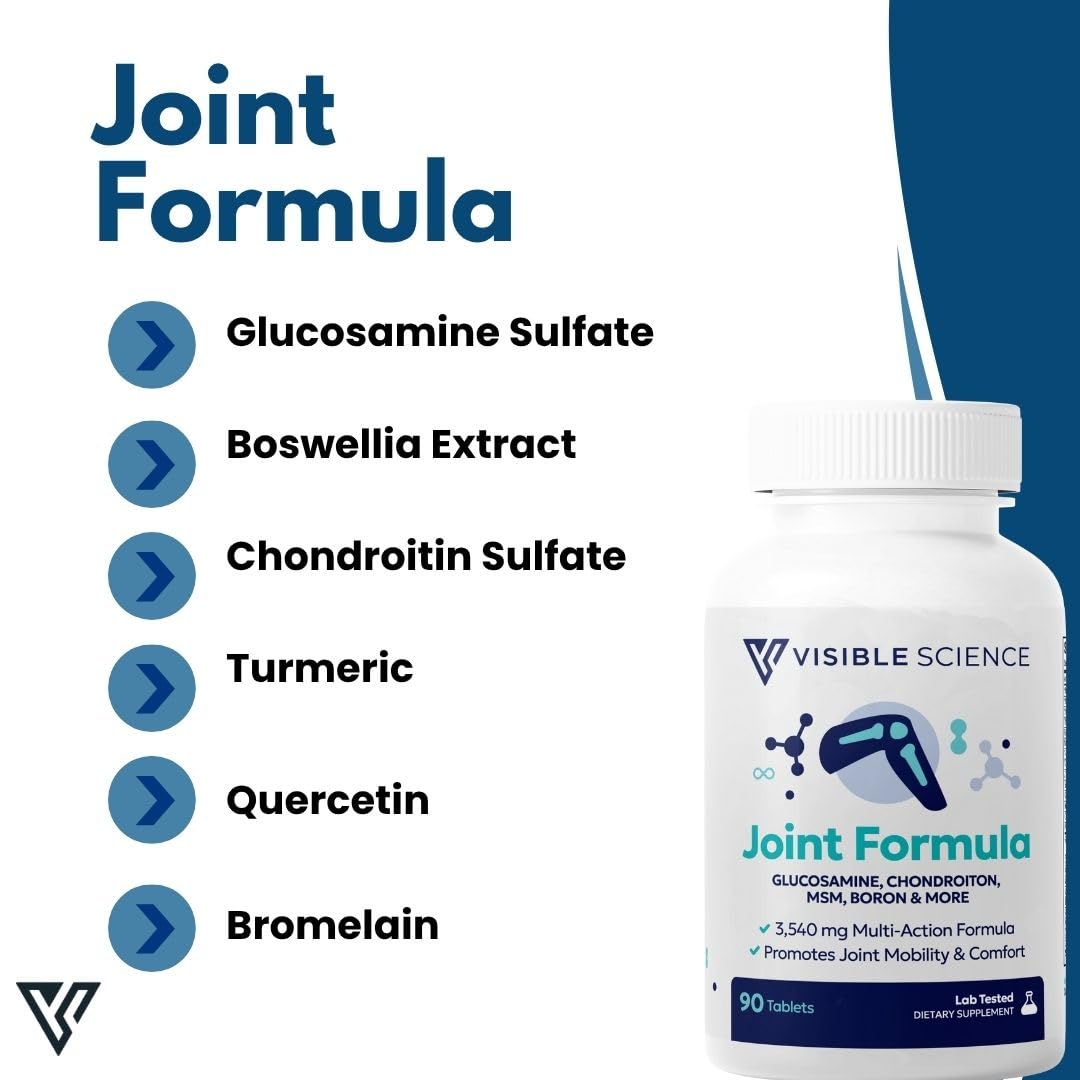 Visible Science Joint Formula – Advanced Joint Support with Herbal Blend & Antioxidants, Tablets 90ct Visible ScienceBuy Supplements Australia