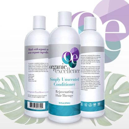 Organic Excellence Sulfate Free Conditioner - Fragrance, Gluten, Paraben Free, Color Safe. Organic Herb Extracts and Oils, Natural Hair Care for the Whole Family, 16 fl ounces (473 ml) Organic ExcellenceBuy Supplements Australia