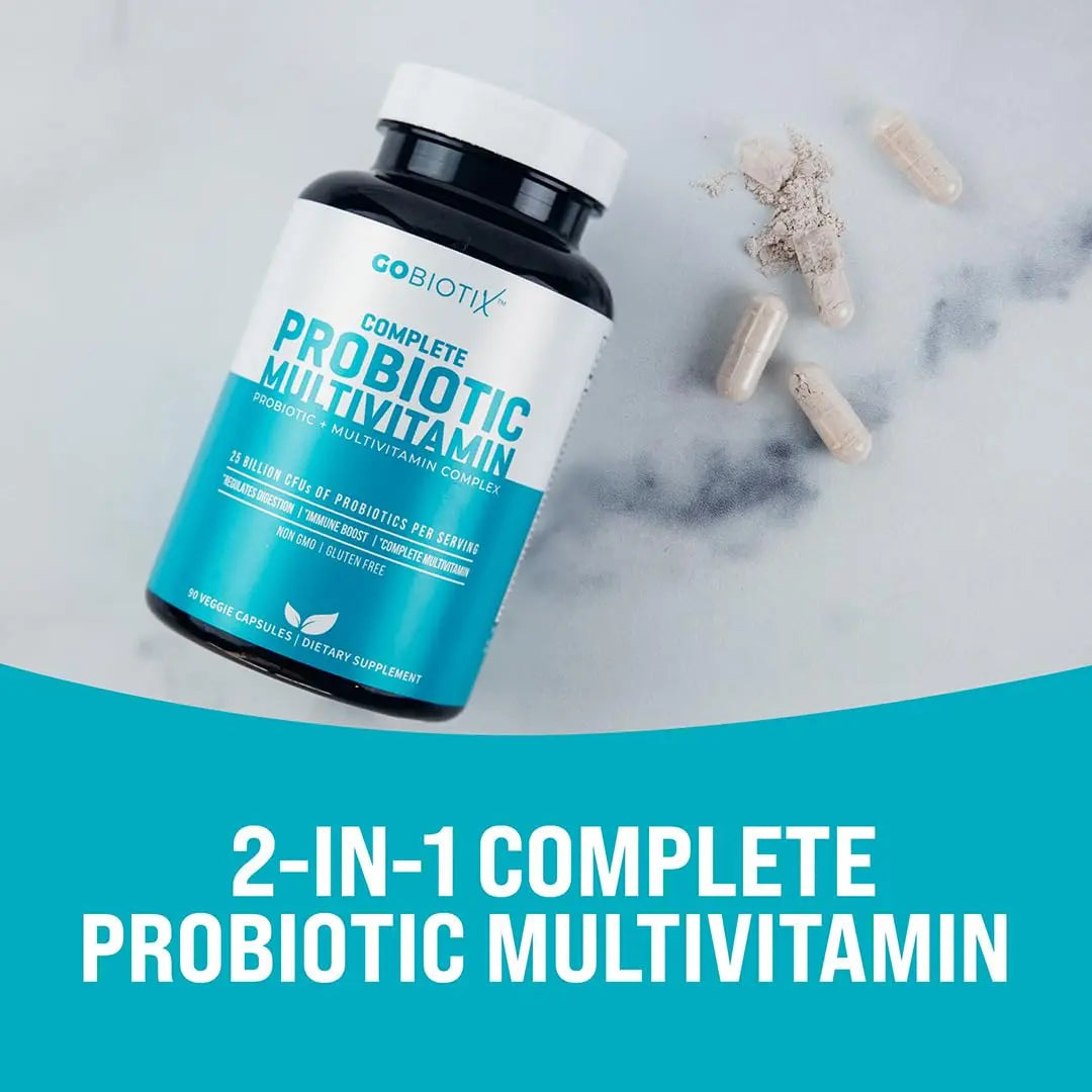 GOBIOTIX Multivitamin with Probiotics and Digestive Enzymes - 25 Billion CFU - Digestive Health, Probiotics for Women and Men GOBIOTIXBuy Supplements Australia