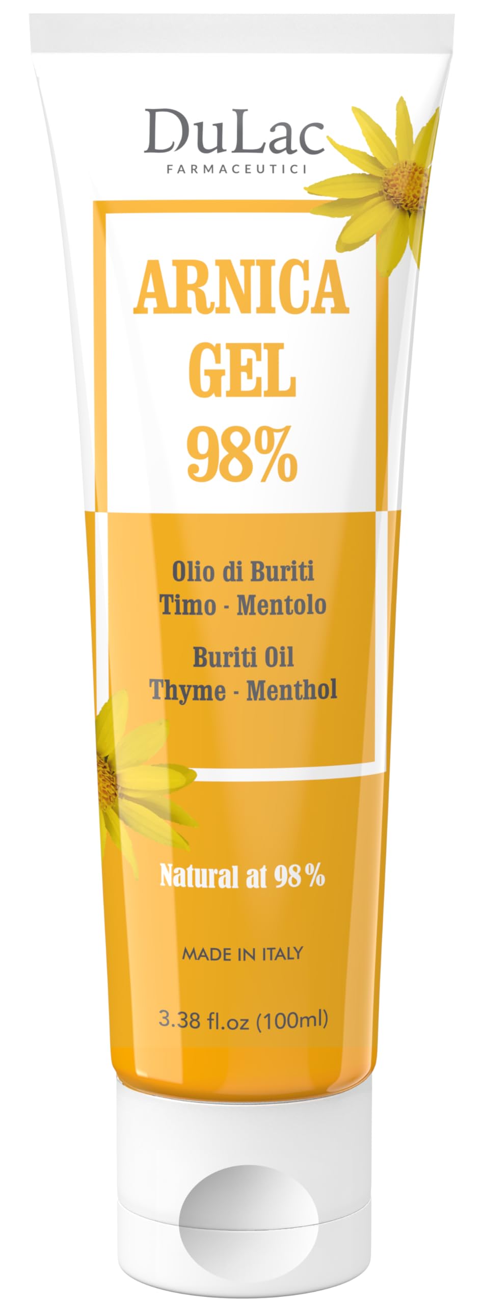 Dulac Arnica Body Massage Gel – Water-Based Cosmetic Massage Gel with Arnica Montana, Fast-Absorbing Lightweight Texture, Non-Greasy Feel, Dermatologically Tested, 3.38 Fl Oz DULÀC FARMACEUTICI 1982Buy Supplements Australia
