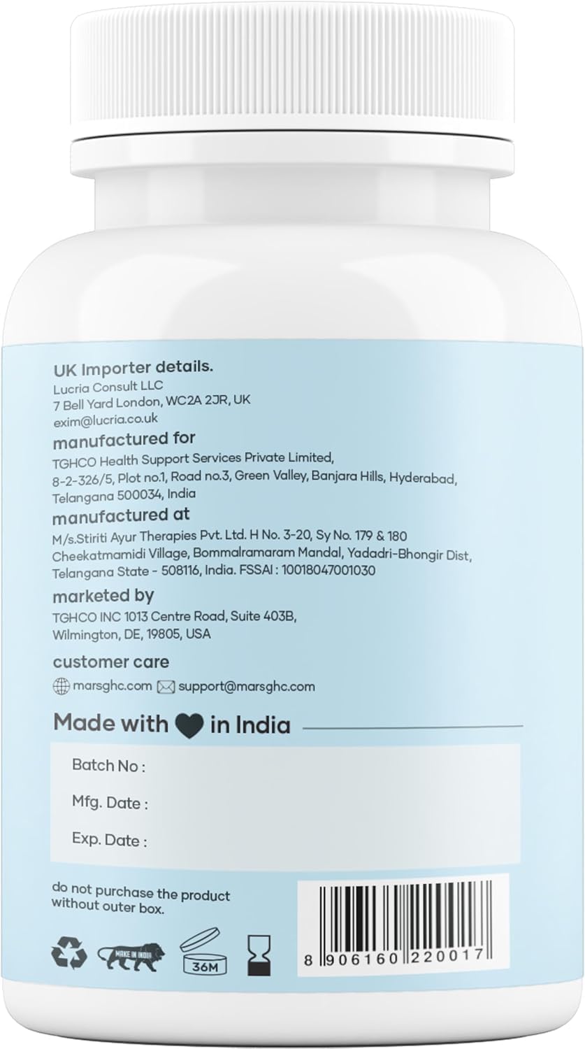 mars by GHC Triterolin | Powered by Shilajit, Ashwagandha, Safed Musli, Gokshura | 60 Capsules | Pack of 1 mars by GHCBuy Supplements Australia