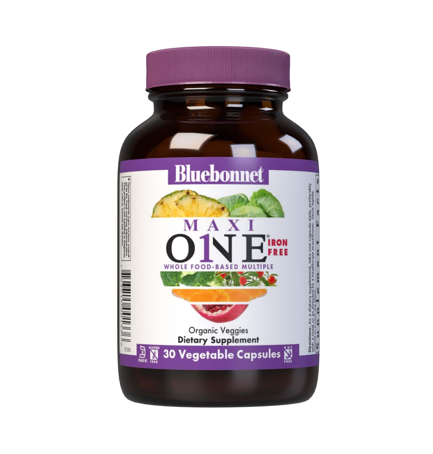 Bluebonnet Nutrition Maxi One Whole Food Multiple, Enzymes, Energy, Vitality, Gluten, Kosher, Soy & Dairy-Free, Vegetarian Friendly, Non-GMO, 30 Count BlueBonnetBuy Supplements Australia