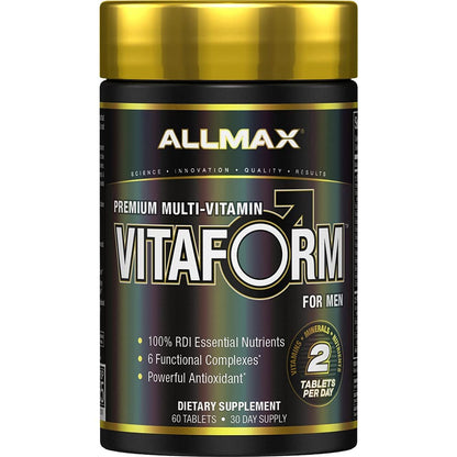 ALLMAX Nutrition Premium Vitaform, Performance Vitamin for Men, 60 Tablets ALLMAXBuy Supplements Australia