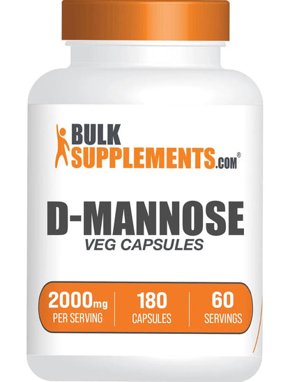 BulkSupplements.com D-Mannose Capsules - D-Mannose Supplement, for Urinary Tract Support - Vegan & Gluten Free, 3 Capsules per Serving (2000mg), 180 Count (Pack of 1) BulkSupplementsBuy Supplements Australia