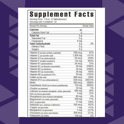 Youngevity Ultimate Classic® - Mega Multi-Vitamin & Mineral Complex - 16 Vitamins, 70+ Minerals, 12+ Amino Acids, Grape Seed, CoQ10, and More - Highly Absorbable Liquid (32 Fl Oz - Pack of 1) YoungevityBuy Supplements Australia