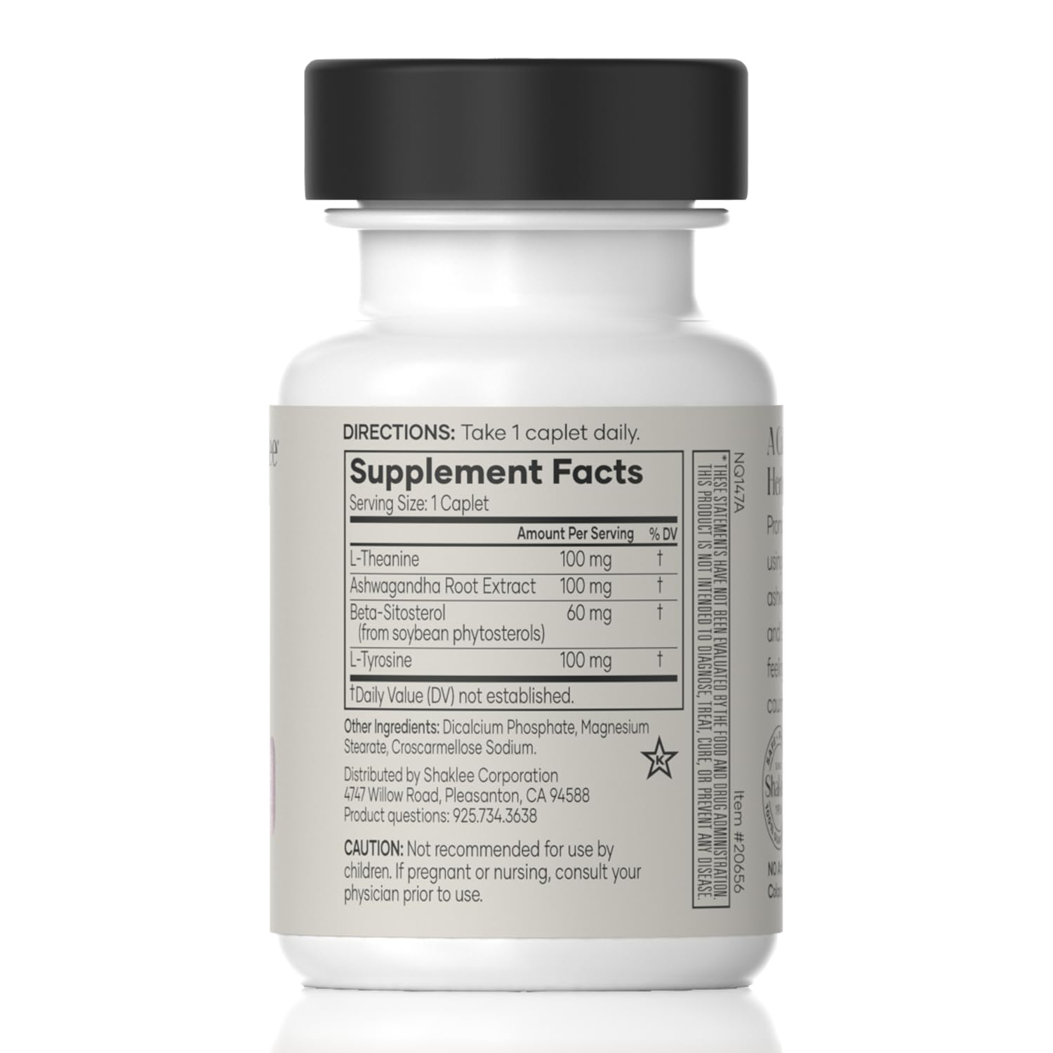 Shaklee - Stress Relief Complex - Calming Blend of L-theanine, Ashwagandha, Beta-sitosterol, and L-tyrosine - Promotes Relaxation without Drowsiness - 1 Caplet Daily - Adults Supplement - 30 Caplets ShakleeBuy Supplements Australia