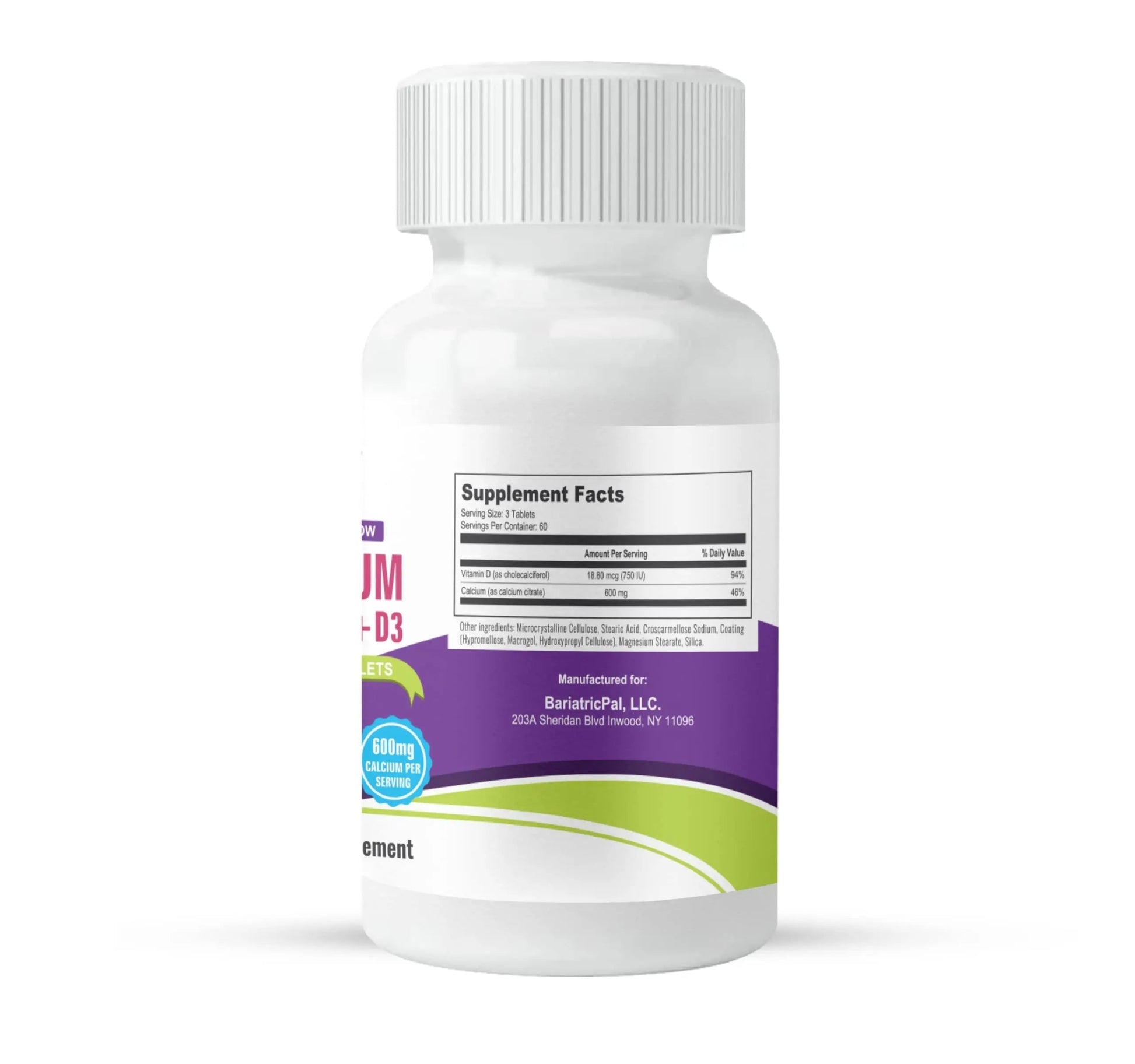 BariatricPal 30-Day Bariatric Vitamin Bundle Multivitamin ONE 1 per Day! Capsule with 60mg Iron Easy Swallow Calcium Citrate BariatricPal