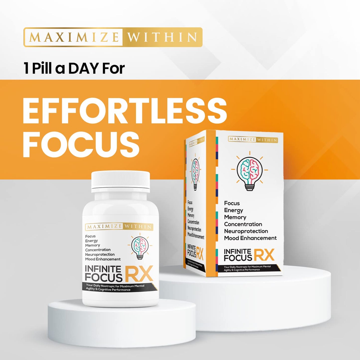 Maximum Slim Infinite Focus RX Nootropic Capsules Maximum SlimBuy Supplements Australia