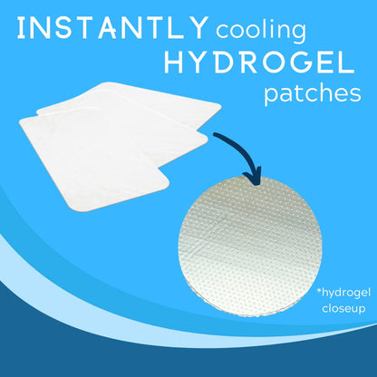 Medagel Migraine Relief Patch, Cooling Patches for Migraine, Fever, Hormone, & Headaches, Mess & Odor-Free Hydrogel Cooling, Made in The USA, 1 Pack (4 x Patches) White MedagelBuy Supplements Australia