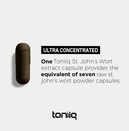 1,000mg Ultra High Strength St. John's Wort Capsules (Non-GMO) - 7X Concentrated ToniiqBuy Supplements Australia